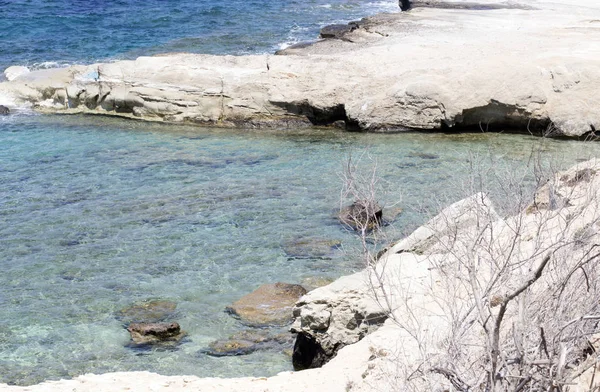 Paisagem Costeira Ilha Milos Ilhas Cíclades Grécia — Fotografia de Stock