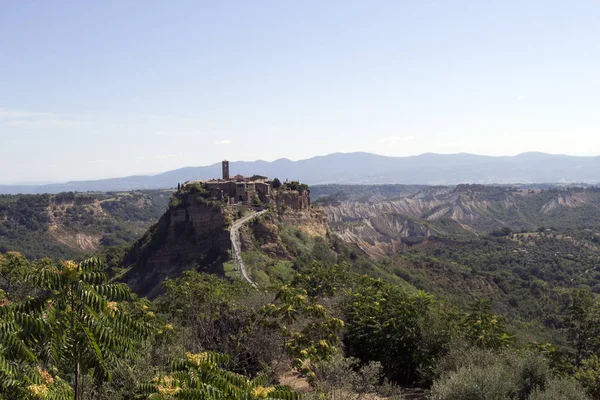 Civita Bagnoregio Uma Pequena Cidade Montanhosa Italiana Província Viterbo Itália — Fotografia de Stock