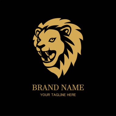 Gold Golden Lion Head Logo Free Vector Eps Cdr Ai Svg Vector Illustration Graphic Art