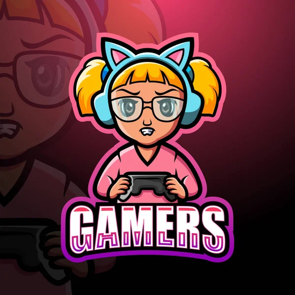 Chica gamer imágenes de stock de arte vectorial | Depositphotos Chica gamer imágenes de stock de arte vectorial | Depositphotos