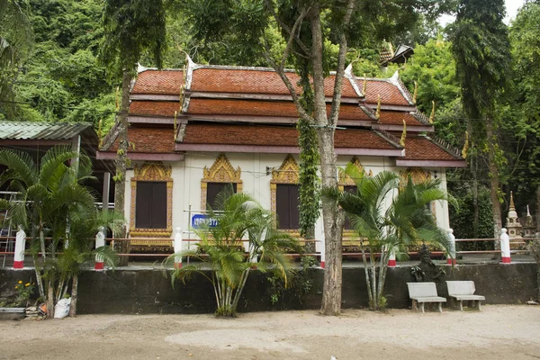 Ubosot Lub Kościół Tajski Ludzi Wizyta Modlitwa Posąg Buddy Wat — Zdjęcie stockowe