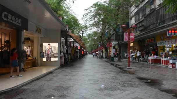 Cinesi Viaggiatori Stranieri Visitano Camminano Prodotti Shopping Souvenir Mercato Notturno — Video Stock