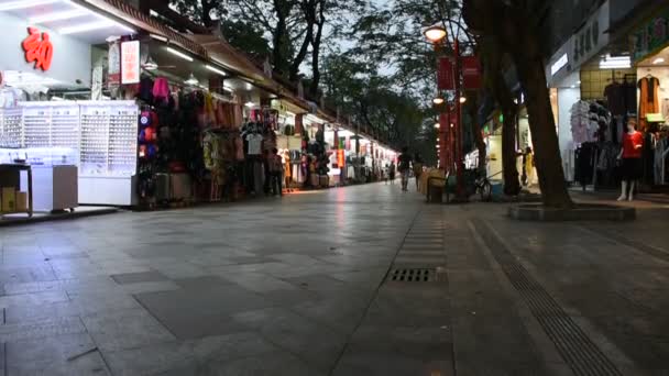 Chinese Mensen Reizigers Buitenlander Reizen Bezoek Lopen Winkelen Product Souvenir — Stockvideo