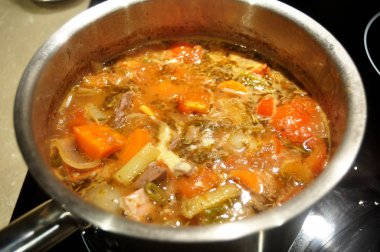 Tay insanlar hazırlama ve yaratıcı füzyon mutfak Oda Perth, Avustralya, yemek için yemek