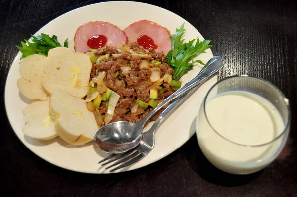 Thai Emberek Előkészítése Kreatív Fúziós Ételt Étkező Konyha Szoba Perth — Stock Fotó