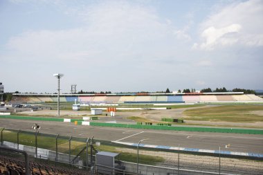 Almanya racer yarış ve Baden Wurttemberg merkezi yarış pistinde Hockenheim da 27 Ağustos 2017 Almanya'nın Stuttgart kentinde test motosiklet pratik motosiklet Binme