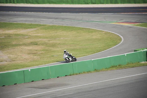 Allemagne Motocycliste Pratiquant Course Moto Les Essais Sur Piste Course — Photo