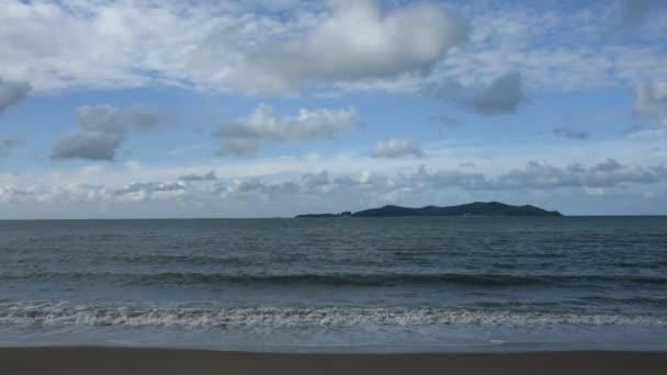 Vague Dans Mer Plage Ban Pae Rayong Thaïlande — Video