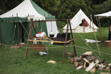Almanca ve seyahat etmek insanlar ziyaret edin ve 27 Ağustos 2017 Rhineland-Palatinate, Almanya için Domgarten Bahçe Speyer, Avrupa'nın retro festival olay katılın