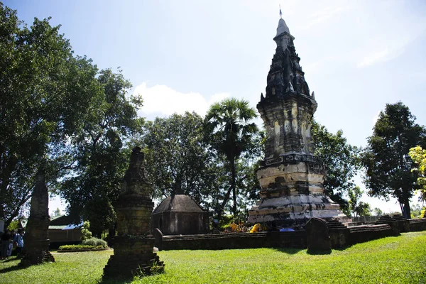 Phra That Kong Khao Noi is an ancient stupa or Chedi, a structure that enshrines holy Buddhist relics. Built during the 18th-20th century in Yasothon, Thailand for thai people and travelers visited