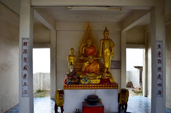 Wat Khao Wong Phra Chan Templo Khok Samrong Cima Montaña — Foto de Stock