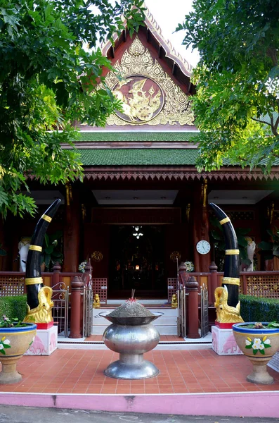 Wat Khao Wong Phra Chan Oder Khok Samrong Tempel Für — Stockfoto