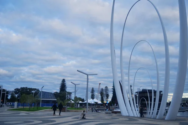 Monument Spanda Pour Peuple Australien Les Voyageurs Étrangers Visitent Voyage — Photo