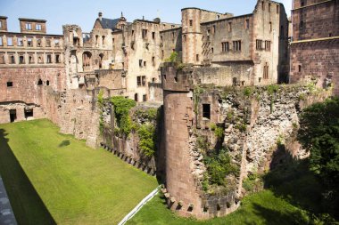 İç ve dekor Heidelberg Castle ve Alman halkı ve gezgin için Heidelberger Schloss adlı Alman ziyaret edin ve Heidelberg, Almanya'nın 25 Ağustos 2016 üzerinde seyahat
