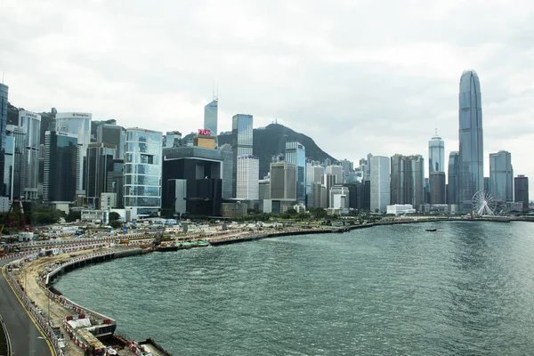 Landschaft Und Stadtbild Von Hongkong Und Der Insel Kowloon Viktoria — Stockfoto