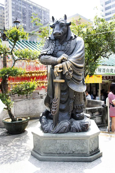Traditionelle Zwölf Chinesische Tierkreiszeichen Statue Für Menschen Reisen Besuch Und — Stockfoto
