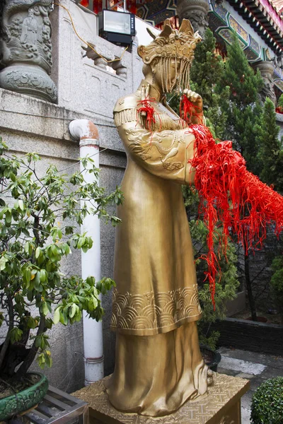 Chinese Foreigners People Travel Visit Respect Praying Chinese God Angel — Stock Photo, Image