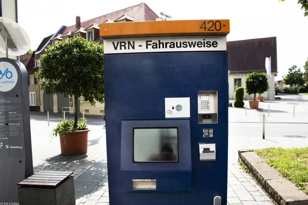 Venta Automática Ticket Box Venta Ticket Tranvía Para Pasajeros Alemanes — Foto de Stock
