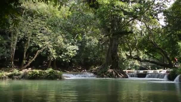 Orang Thailand Dan Pelancong Perjalanan Orang Asing Bersantai Dan Bermain — Stok Video