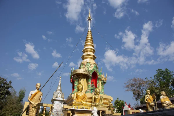 Stupa Obrazy Statua Chedi Buddy Świątyni Wat Phrachao Thanchai Kwang — Zdjęcie stockowe