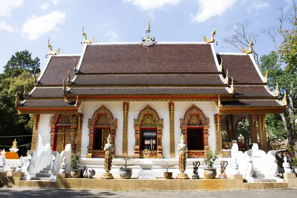 Tailandês Viajante Estrangeiro Viagem Visita Respeito Orando Chedi Relíquias Buda — Fotografia de Stock
