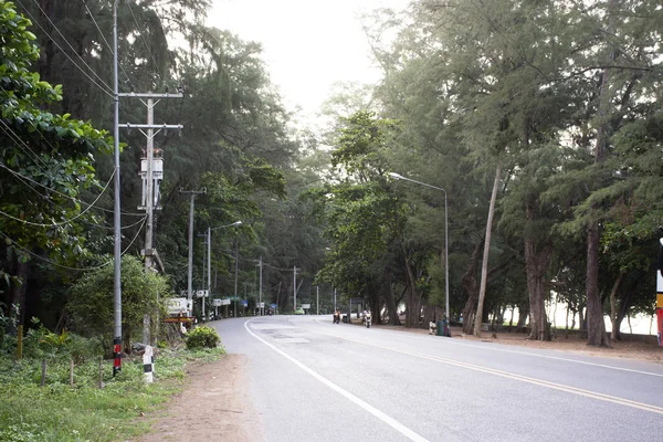 Les Thaïlandais Roulent Conduisent Sur Route Ban Phe Ville Village — Photo