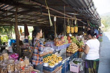 Asya Tayland eski kadınlar test yemek ve alışveriş Marian Erik veya ga satın