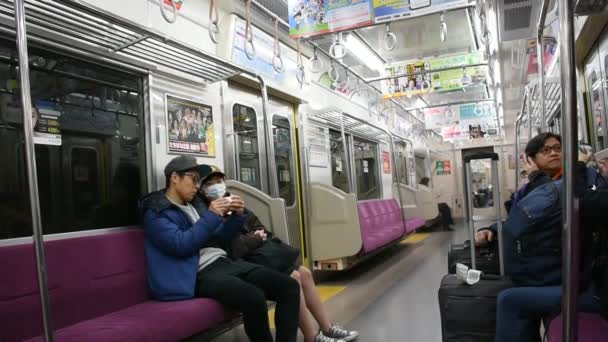 Tokio Japonsko Březen Japonský Lid Cestující Ciziny Cestách Lince Keisei — Stock video