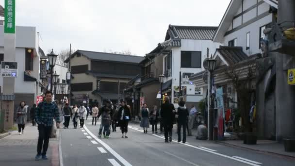 Tokyo Japon Mars Peuple Japonais Voyageur Étranger Font Shopping Visite — Video