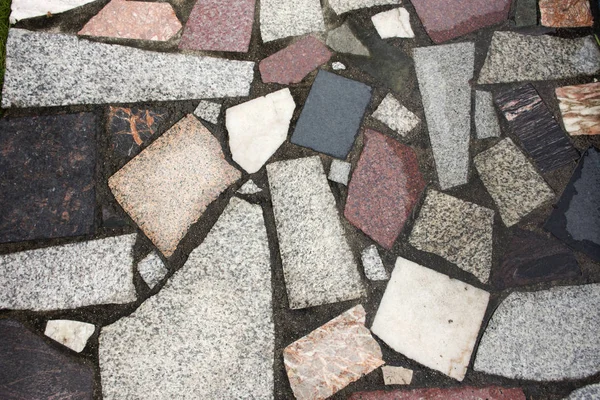 Kamenná půda a mramor na chodníku — Stock fotografie