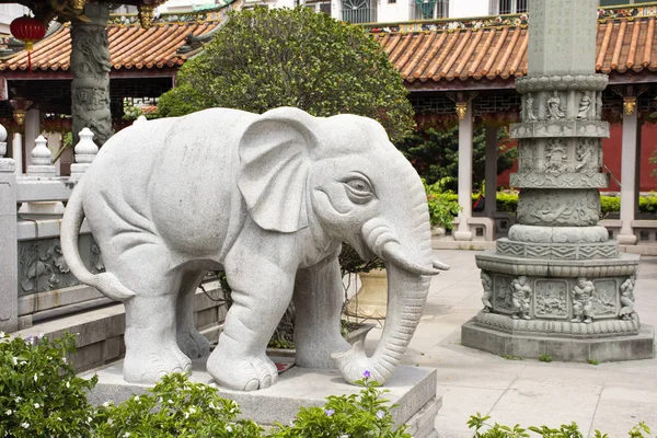 Elefant Stein Statue chinesischen Stil im Garten im Freien für China — Stockfoto