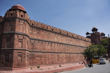 Antik kentte Ki Dünya Mirası Alanı'ndan Red Fort veya Lal Qila 