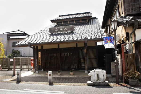 Loja de lembranças local na rua de Naritasan Omote Sando em N — Fotografia de Stock