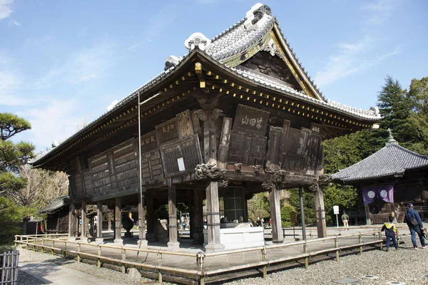 Gaku hacer pequeño santuario de madera en Daitou o Gran Pagoda de la Paz de N — Foto de Stock