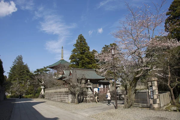 Японцы и иностранные путешественники ходят в гости и молятся — стоковое фото