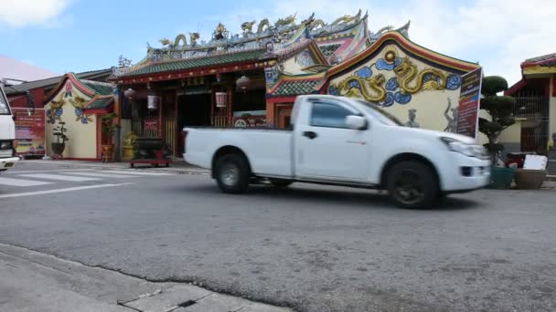 Pattani Thailand Augusti Thailändare Och Utländska Resenärer Besöker Och Respekterar — Stockvideo