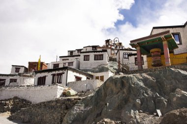 Diskit Manastırı Galdan Tashi Chuling Gompa in Hunder veya Hundar 