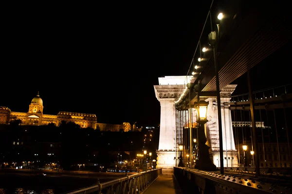 Ver Paisaje Paisaje Urbano Ciudad Vieja Parlamento Húngaro Con Río — Foto de Stock