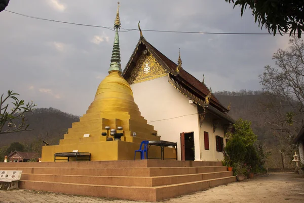 Thailändare Och Resenärer Utländska Resor Besök Och Respekt Buddha Staty — Stockfoto