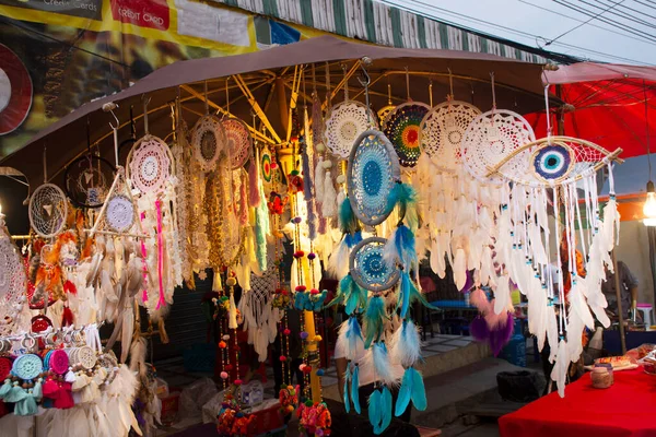 Thai People Making Sale Handmade Dream Catcher Dreamcatcher Thai Foreign —  Fotos de Stock