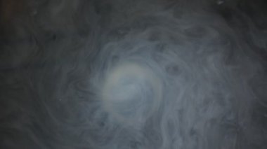 Hareket eden su sarmalı ve plastik havuzda kimyasal şampuan.