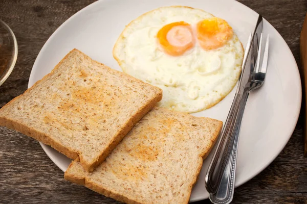 Amerikanisches Frühstück Oder Kontinentales Frühstück Thailändischen Stil Speisesaal Der Morgenzeit — Stockfoto