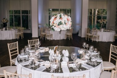 Muhteşem düğün partisi için lüks bir yer.