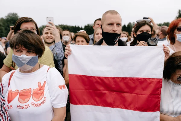 2014 Minsk Beliarus July 2020 Meet Presidential Candidate Svetlana Tikhanovskaya — 스톡 사진