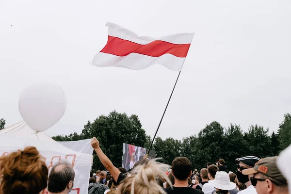 Minsk Belarus July 2020 Meet Presidential Candidate Svetlana Tikhanovskaya Park — 图库照片