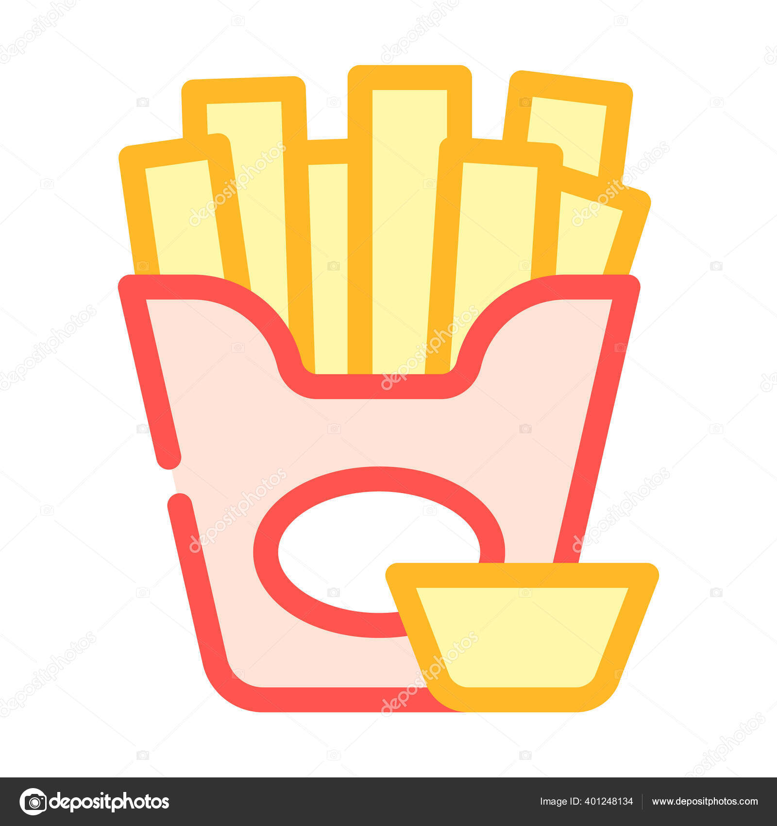 ポテトカラーアイコンベクトル分離イラスト ストックベクター C Gmail Com ポテトカラーアイコンベクトル分離イラスト ストックベクター C Gmail Com