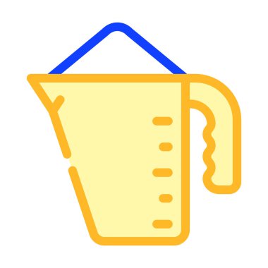 toz rengi vektör illüstrasyonlu ölçüm kabı