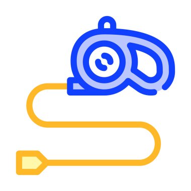 köpek tasması renk simgesi vektörü izole resimleme