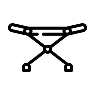 giysi kurutma hattı simgesi vektörü izole illüstrasyon