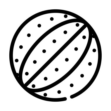 Köpek çizgisi ikon vektör illüstrasyonu için çiğneme topu